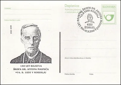 150 LET ROJSTVA ŠKOFA DR. ANTONA MAHNIČA 14. 9. 1850 V KOBDILJU